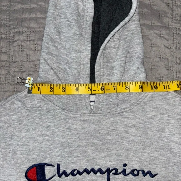 Gray champion hoodie, size L - Picture 8 of 9